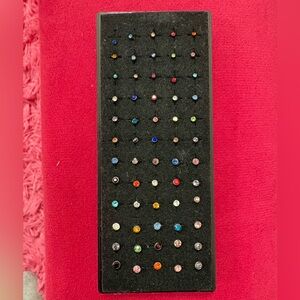 Colorful Stud 20g Nose rings Set